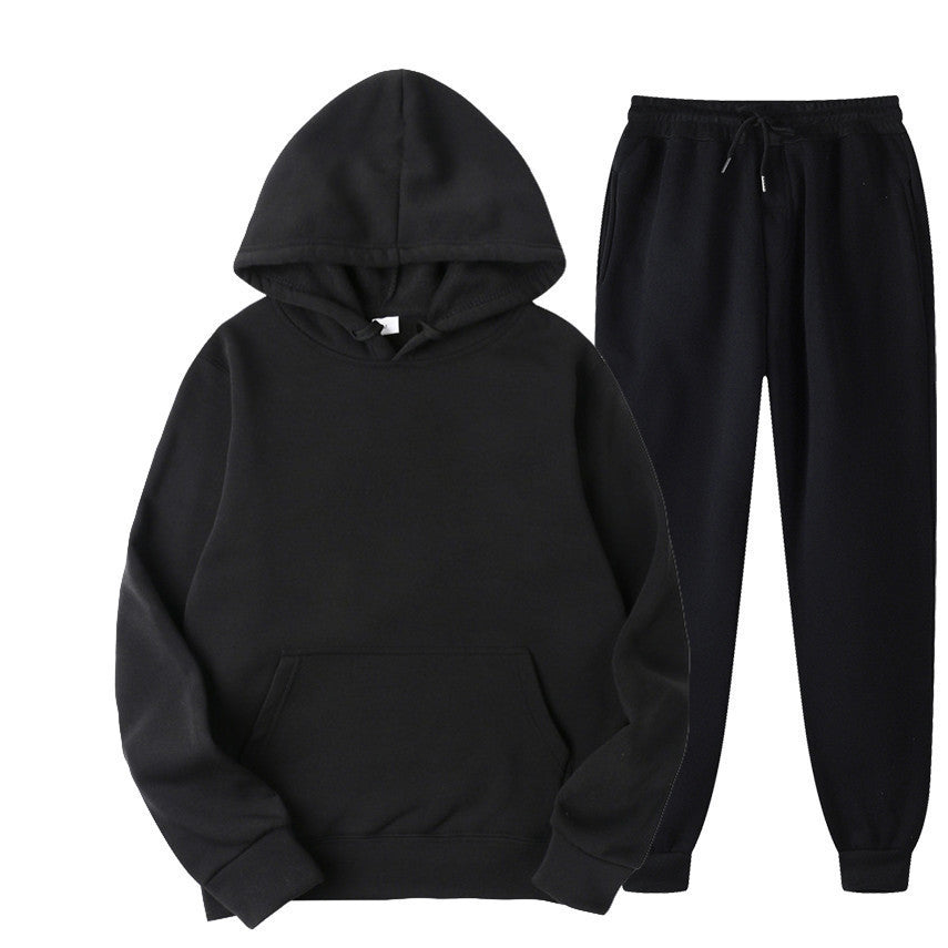 Casual Pullover Hoodies and Sports Pants Sets for Women and Men