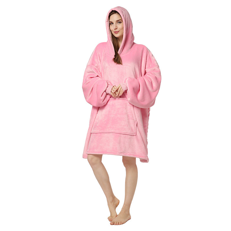 Plus Sizes Warm Hoodies Sleepwear for Couple