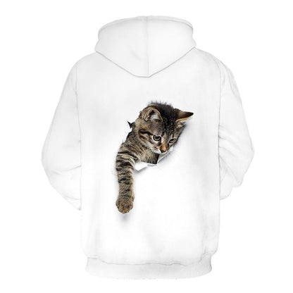 Casual Round Neck 3D Print Hoodies for Lovers-STYLEGOING