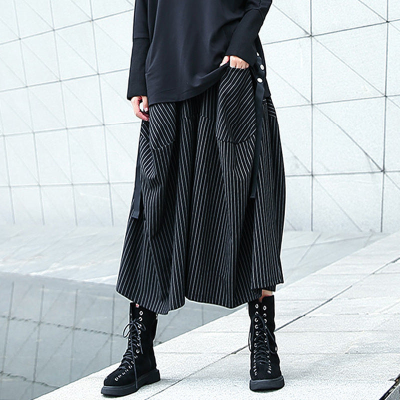 Designed High Waist Loose Wide Legs Pants