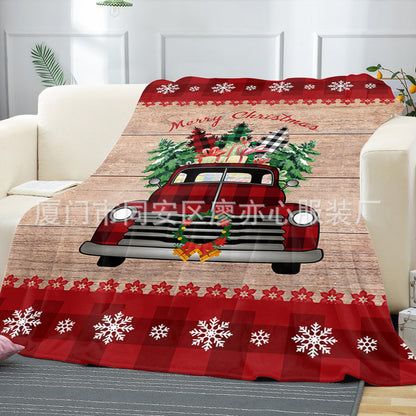 Merry Christmas Fleece Throw Blankets