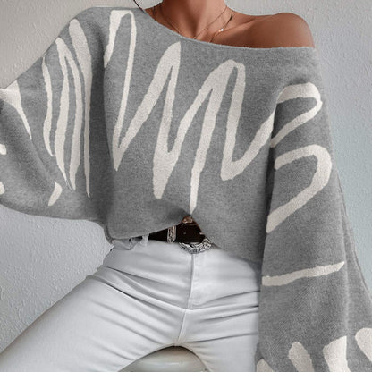 Designed Women Loose Knitted Sweaters