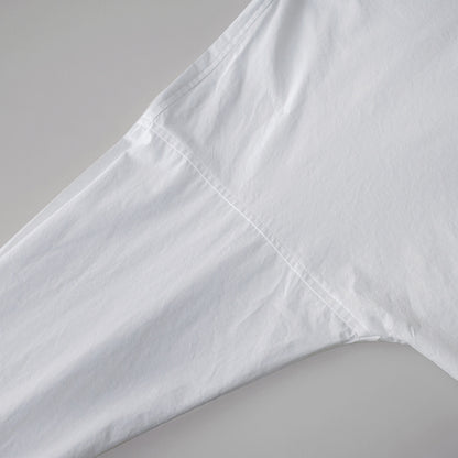 Casual Cotton White Midi Length Women Long Sleeves Shirts