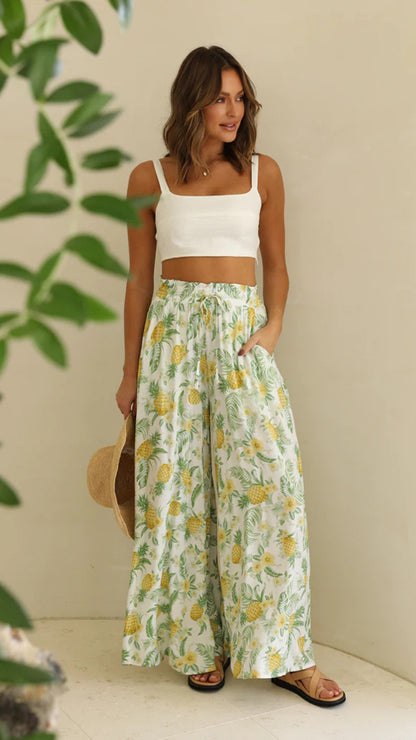 Casual Summer Wide Legs Long Pants for Women