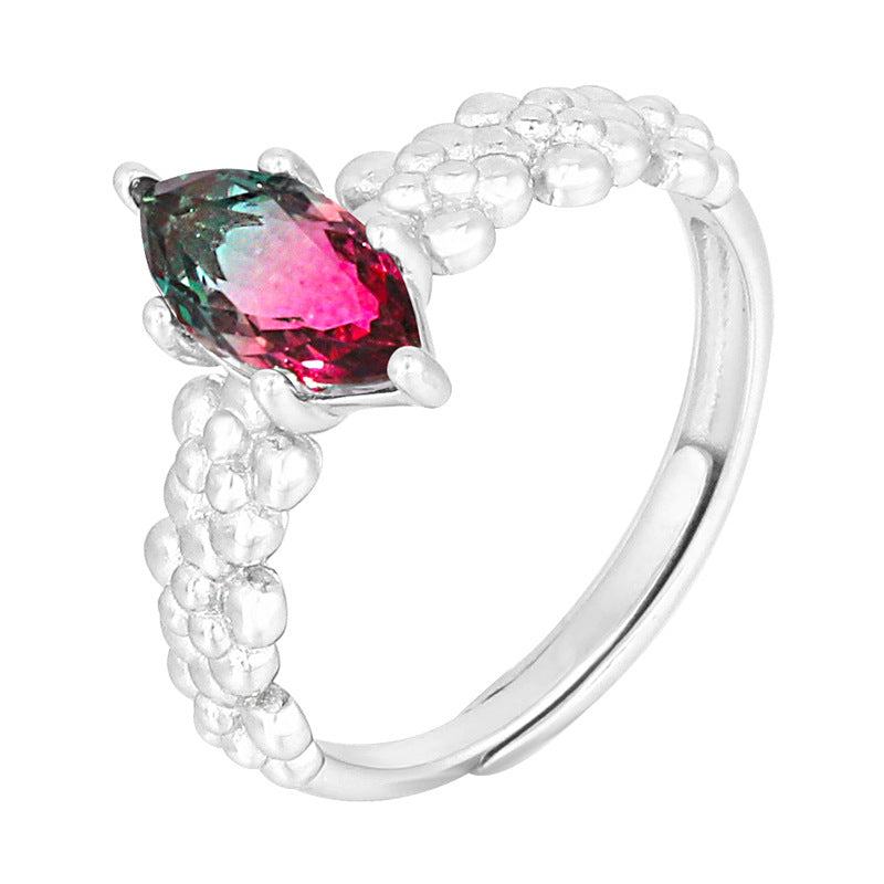 Fashion Colorful Sterling Silver Rings for Women