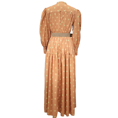 Elegant Women Dot Print Long Maxi Dresses