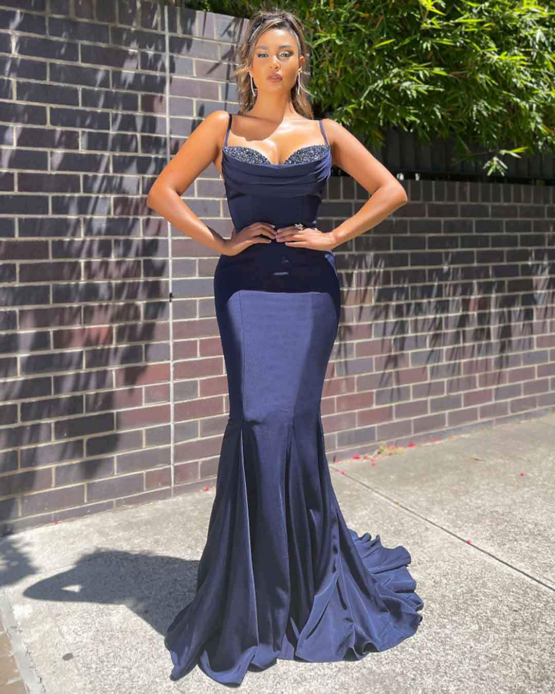 Sexy Brush Tail Evening Party Dresses-STYLEGOING
