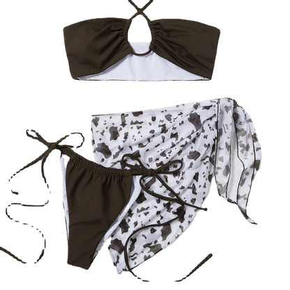 Sexy Coffee 3pcs Bikini Swimsuits