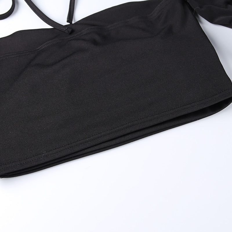 Sexy Square Neckline Backless Summer Women Tops