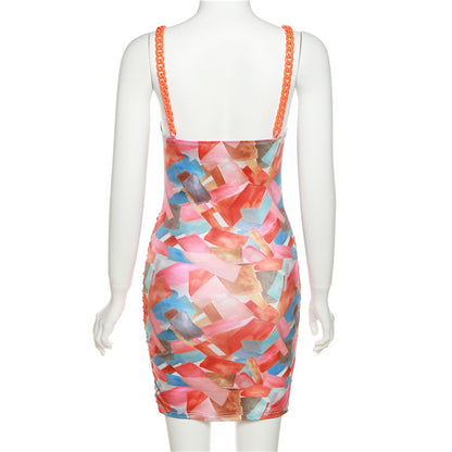 Sexy Backless Straps Summer Bodycon Dresses