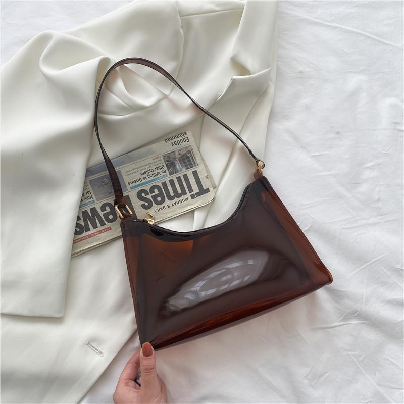 Fashion Summer Trasparent Jelly Handbags-STYLEGOING