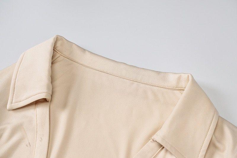 Sexy Long Sleeves V Neck Women Short Dresses-STYLEGOING