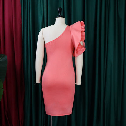 Summer One Shoulder Sexy Party Dresses for Women