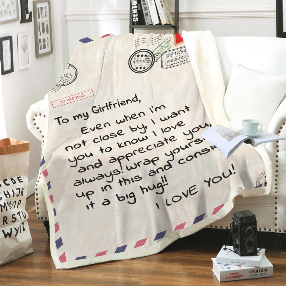 To Your Loved Envelope Style Sherpa Blanket--Free Shipping at meselling99