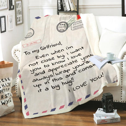 To Your Loved Envelope Style Sherpa Blanket--Free Shipping at meselling99