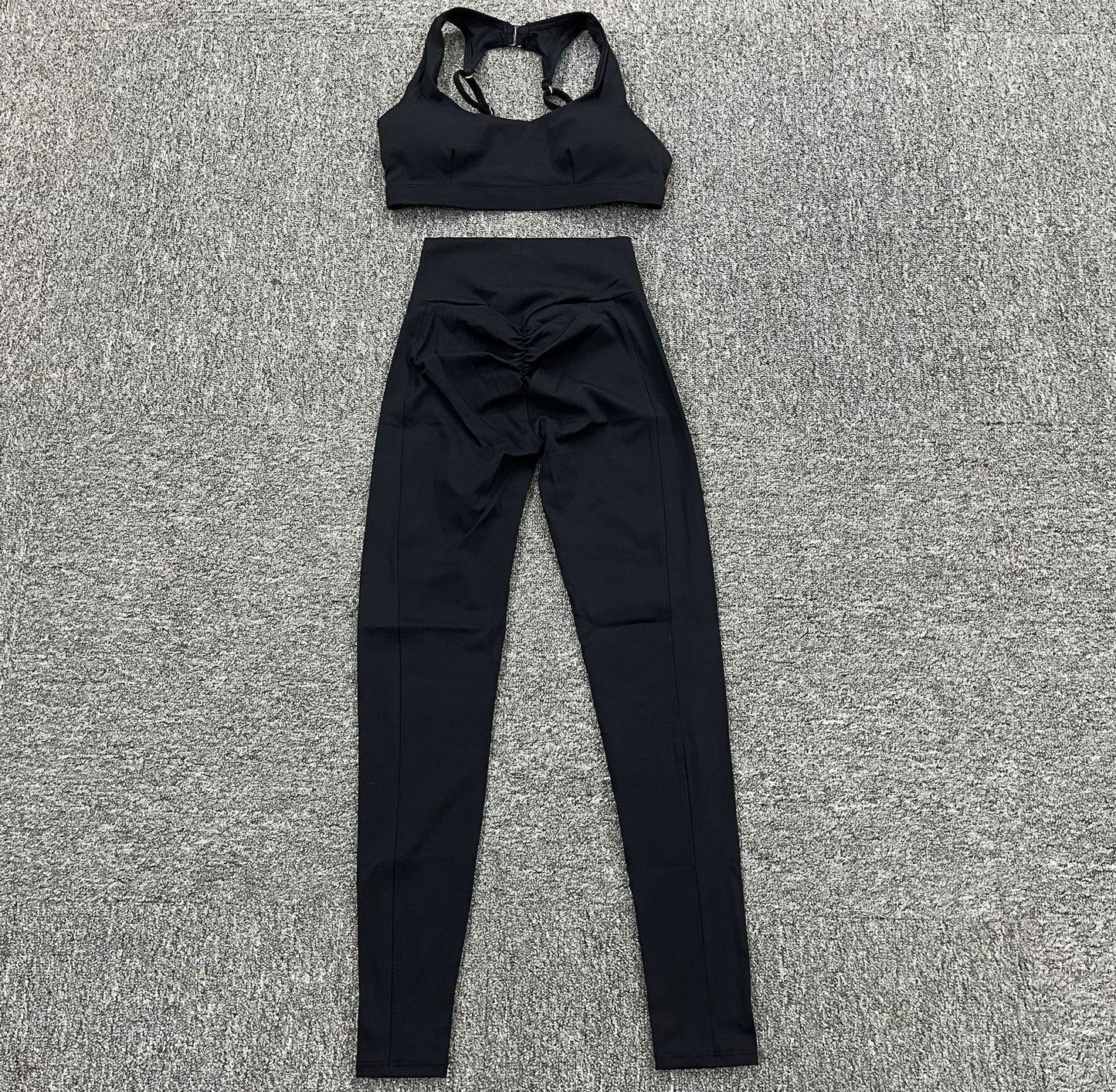 Sexy Crossed Backless Two Pieces Sport Suits