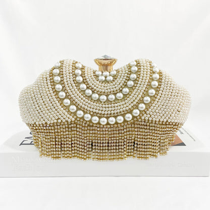Women Tassels Design Jewelry Wedding Clutch Bags