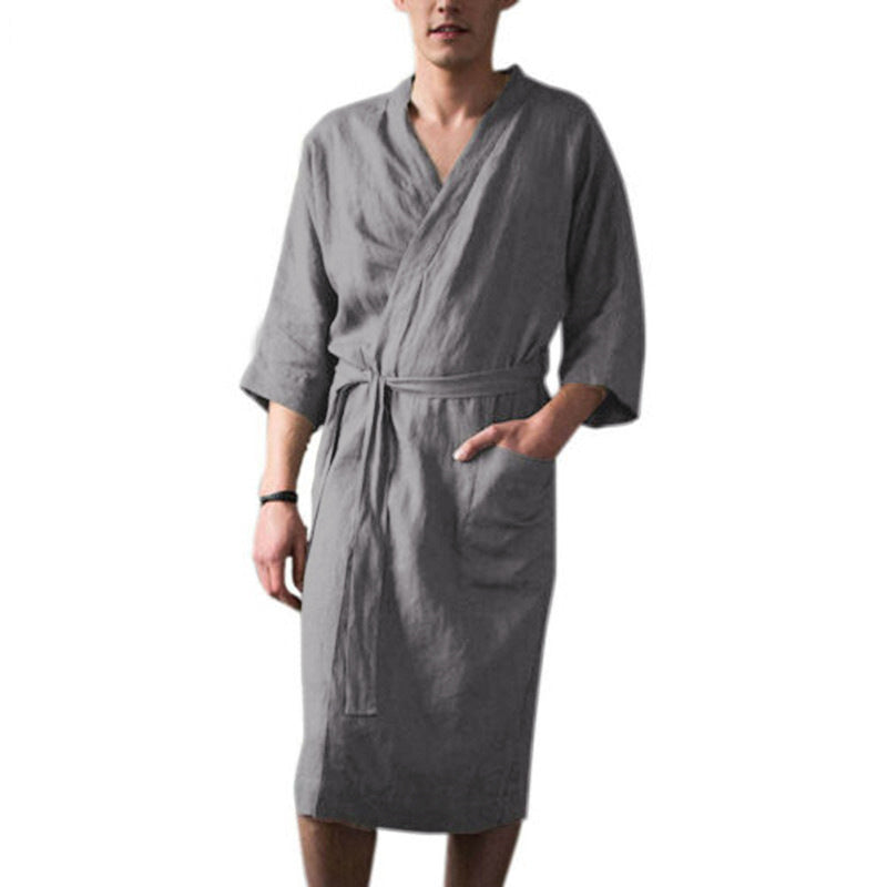 Comfortable Long Robe Sleepwear for Men
