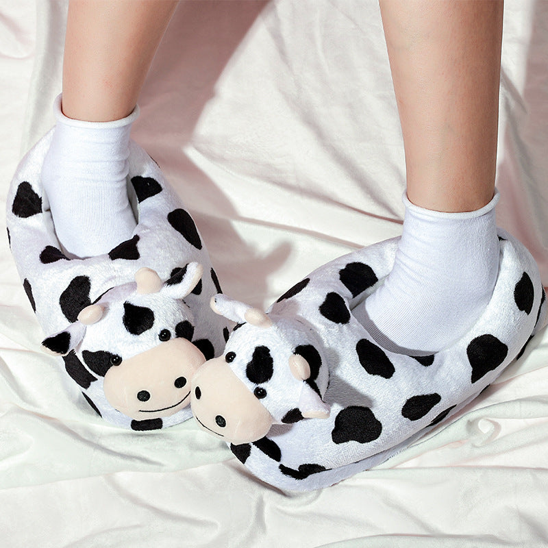 Cute Cartoon Plush Warm Winter Slippers
