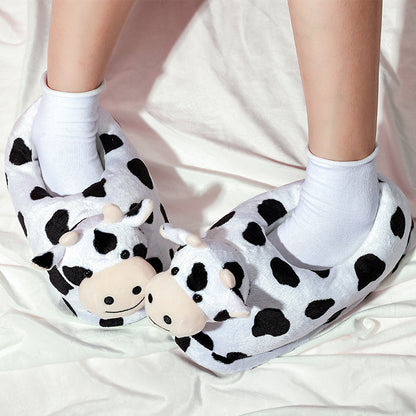 Cute Cartoon Plush Warm Winter Slippers