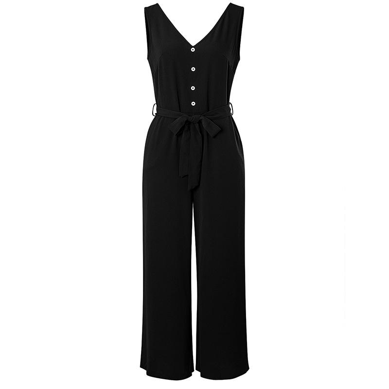 Sexy Cuasual Women Jumpsuits with Belt-STYLEGOING