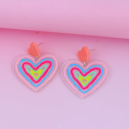 3pcs/Set Valentine's Day Sweetheart Design Women Earrings for Women