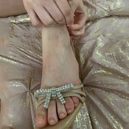 Rhinestone Design Wine Cup Heels Sandals for Women