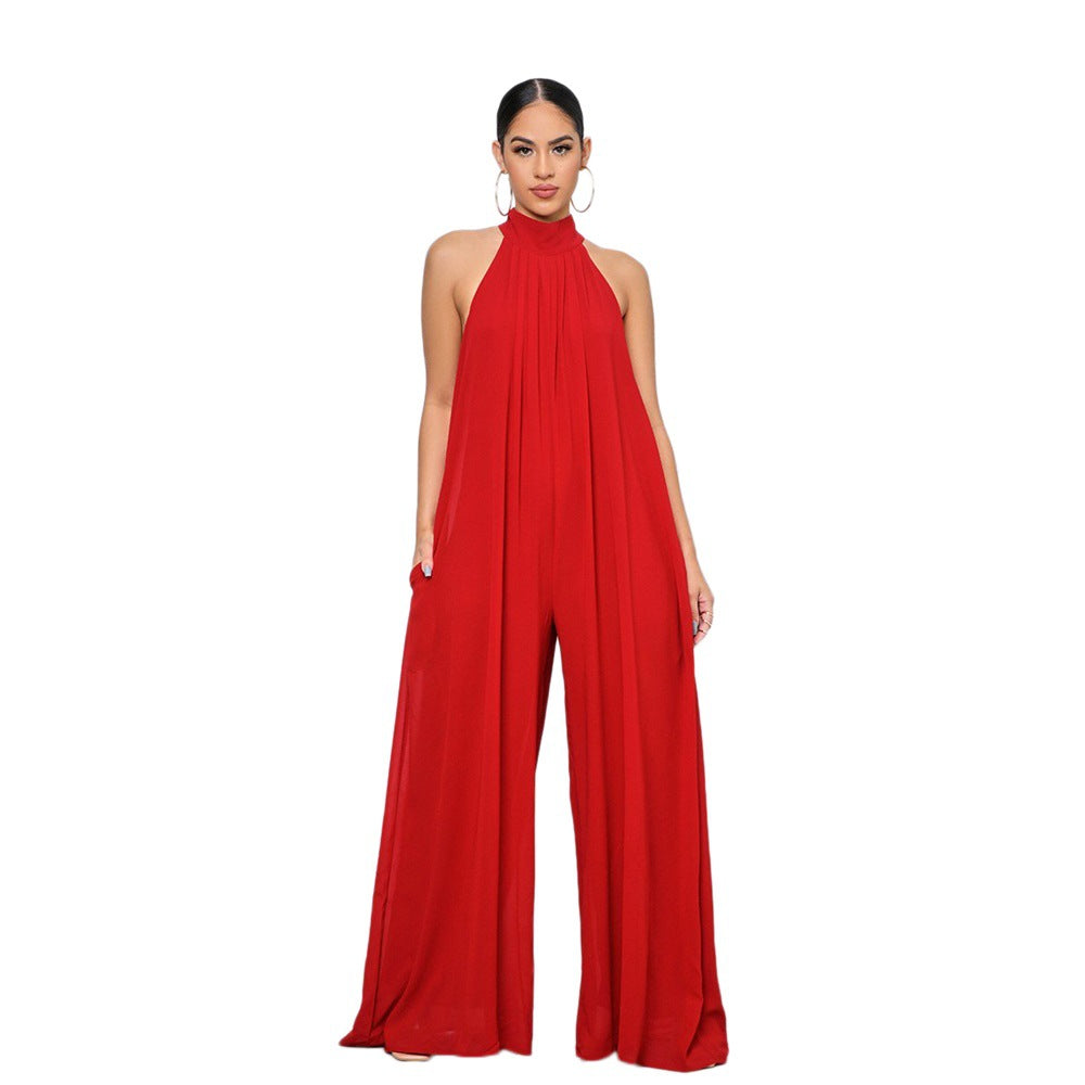 Casual Chiffon Loose Jumpsuits for Women