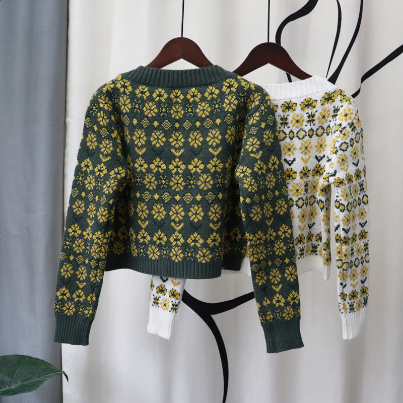 Vintage Designed Knitted Cardigan Sweaters