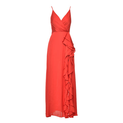 Summer High Waist Ruffled Long Dresses for Women