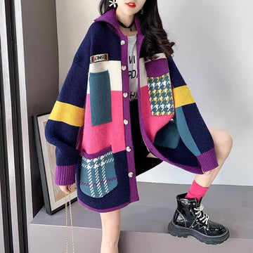Women Fall Knitting Sweater Overcoats