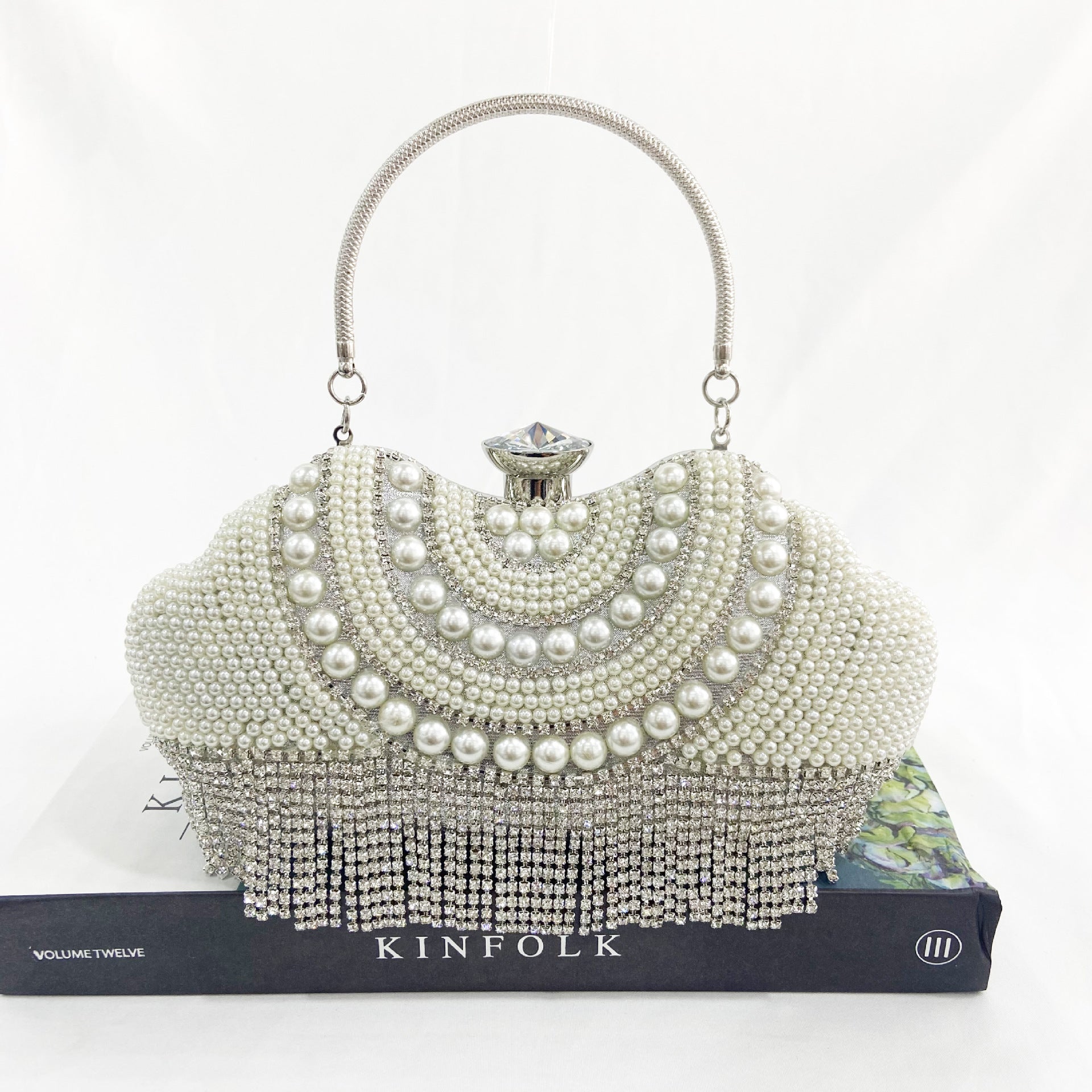 Women Tassels Design Jewelry Wedding Clutch Bags