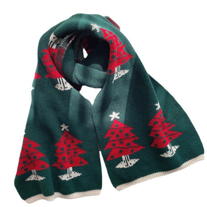 Lovely Warm Knitting Girl's Scarf for Christmas