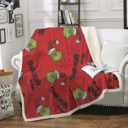 Christmas Grinch Soft Throw Blankets
