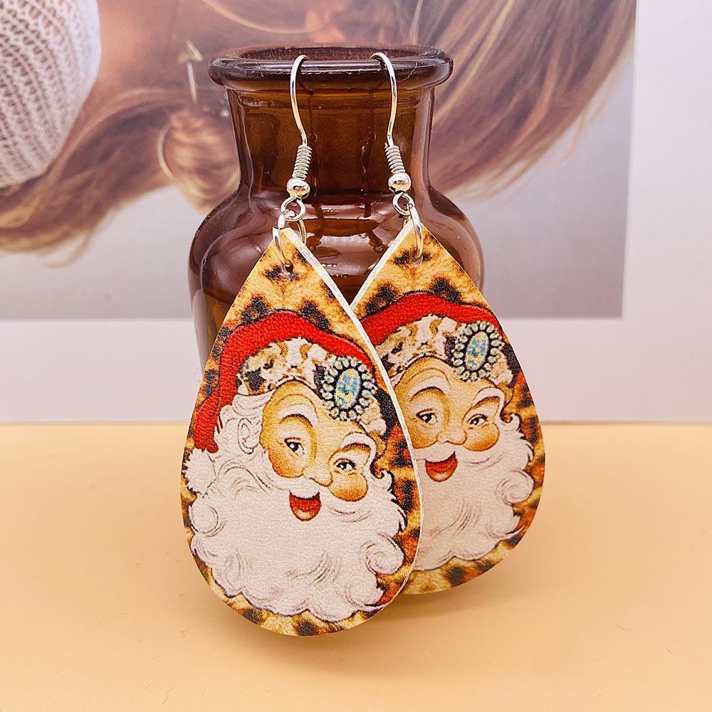 Christmas Vintage Animal Print Earrings 2 Sets