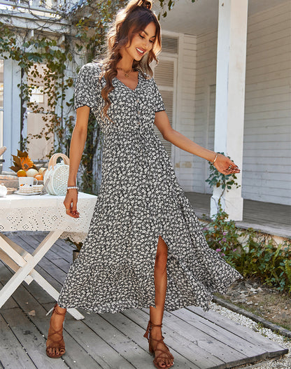 Summer Drawstring Holiday Dresses for Women
