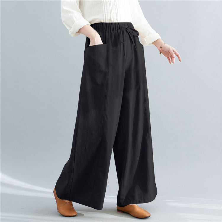 Casual Linen Loose Plus Sizes Women Pants