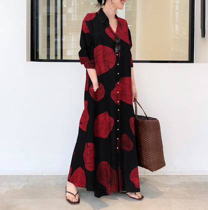 Casual Plus Sizes Shirts Long Dresses