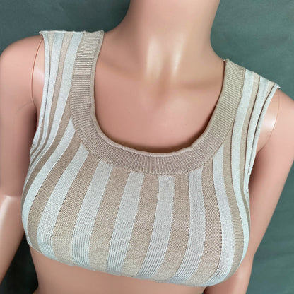 Sexy High Neck Knitting Women Short Tops Suits