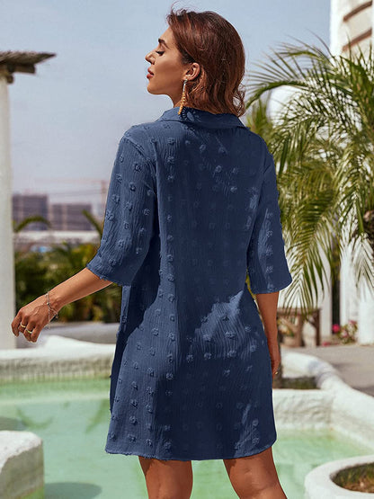 Summer Irregula Shirts Cover Ups Dresses