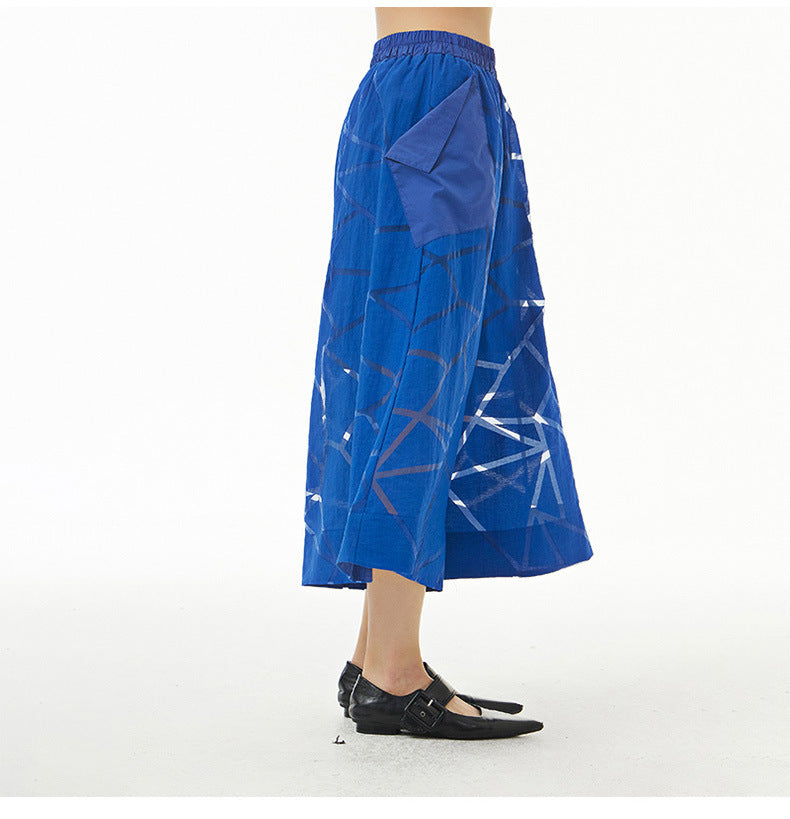 Summer Leisure Plus Sizes Wide Legs Pants