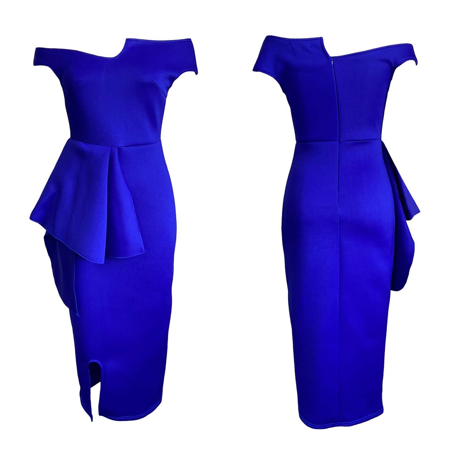 Fashion High Waist Plus Sizes Midi Party Dresses