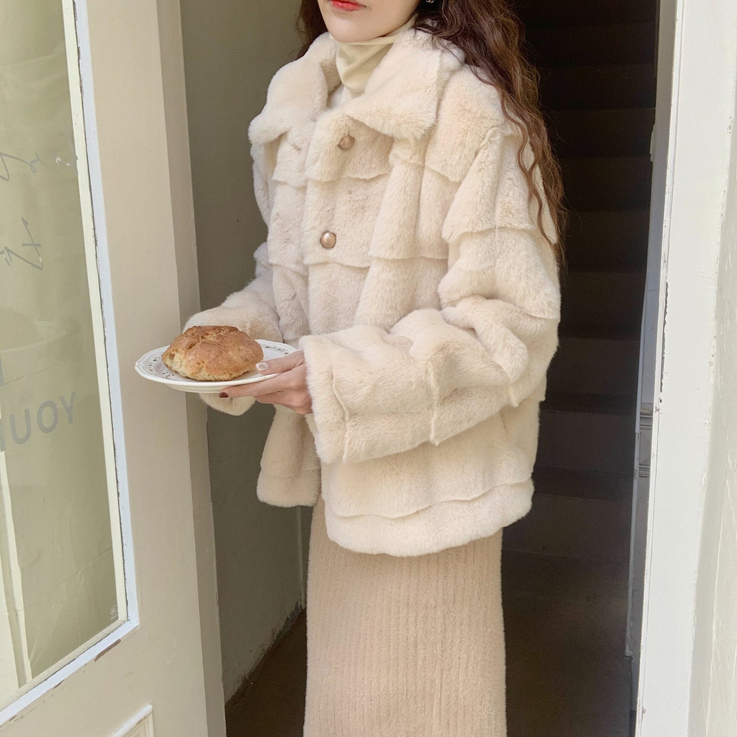 Winter Artificial Fur Overcoats for Women