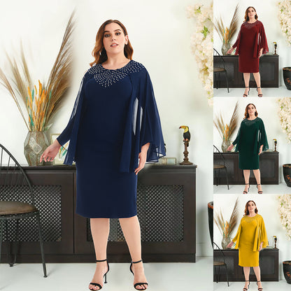 Summer Round Neck Plus Sizes Dresses