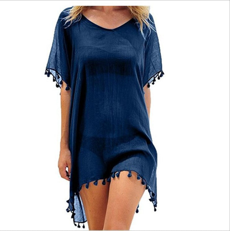 Sexy Chiffon Tassels Beach Bikini Cover Ups