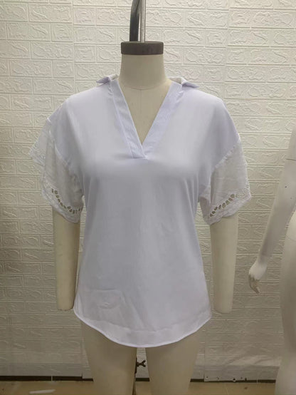 Casual Summer Short Sleeves Women Shirts