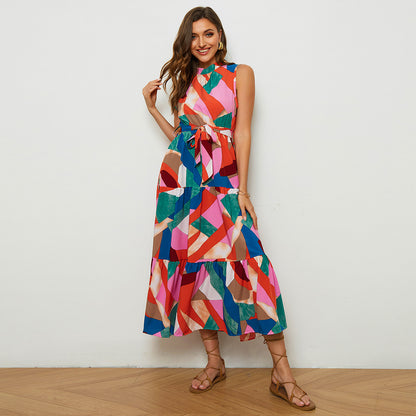 Summer Boho Sleeveless A Line Dresses