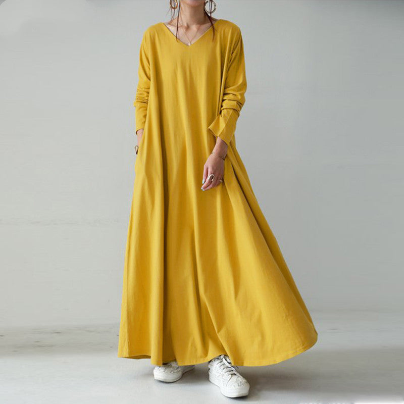 Casual Women Long Dresses Cozy Dresses