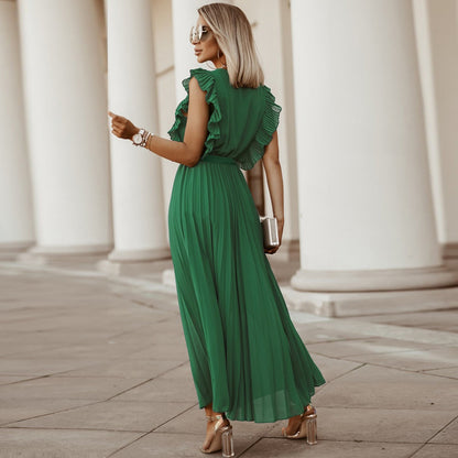 Casual Chiffon Sleeveless Women Long Maxi Dresses