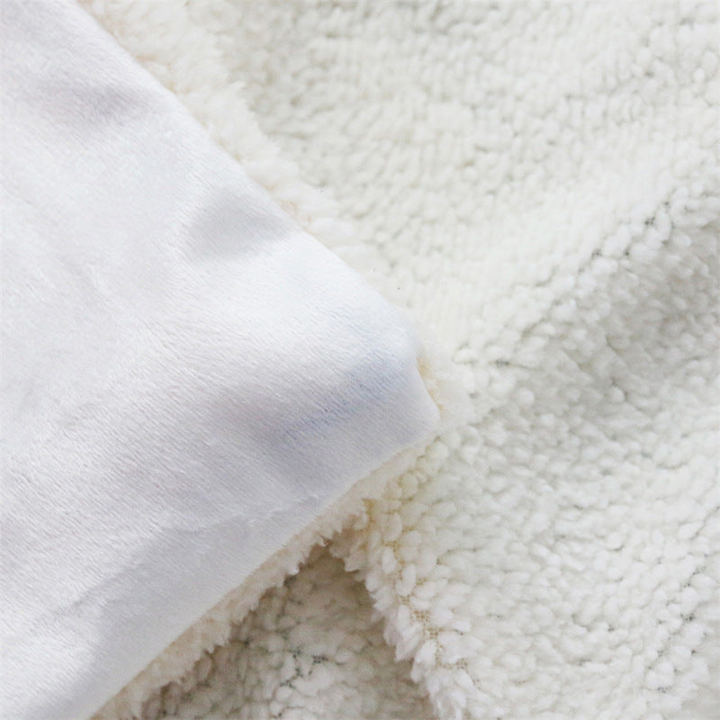 3D Christmas Design Double Thicken Warm Blankets